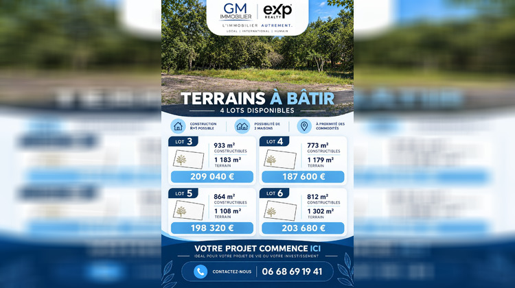 Ma-Cabane - Vente Terrain Castets, 1302 m²