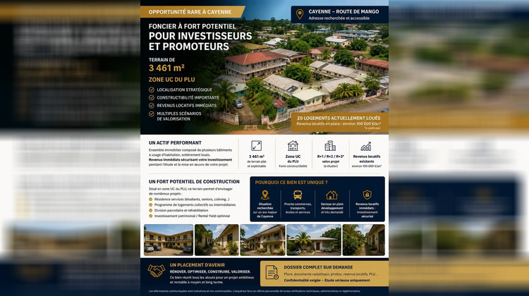 Ma-Cabane - Vente Terrain CAYENNE, 3461 m²