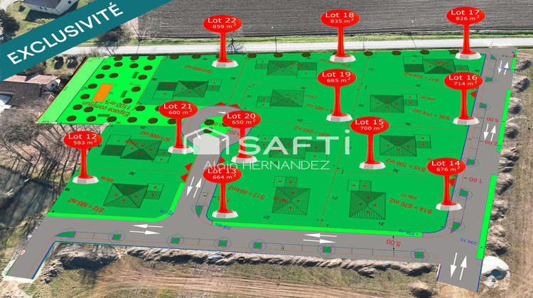 Ma-Cabane - Vente Terrain Cazeres, 815 m²