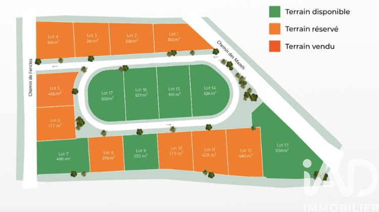 Ma-Cabane - Vente Terrain Cazouls-Lès-Béziers, 9572 m²