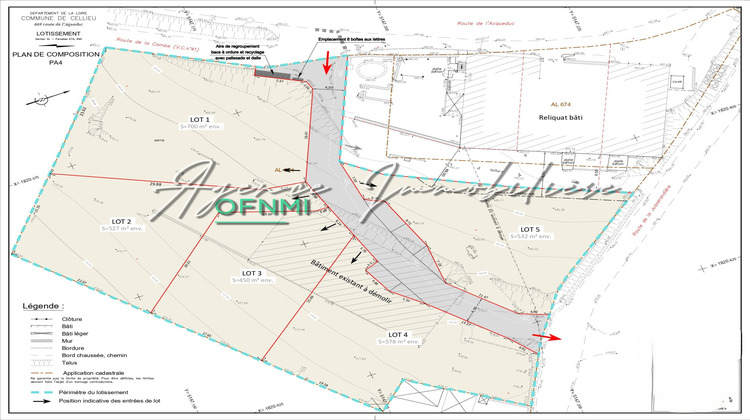 Ma-Cabane - Vente Terrain Cellieu, 527 m²