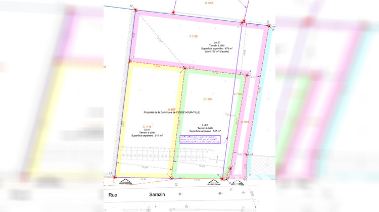 Ma-Cabane - Vente Terrain Cessey-sur-Tille, 673 m²