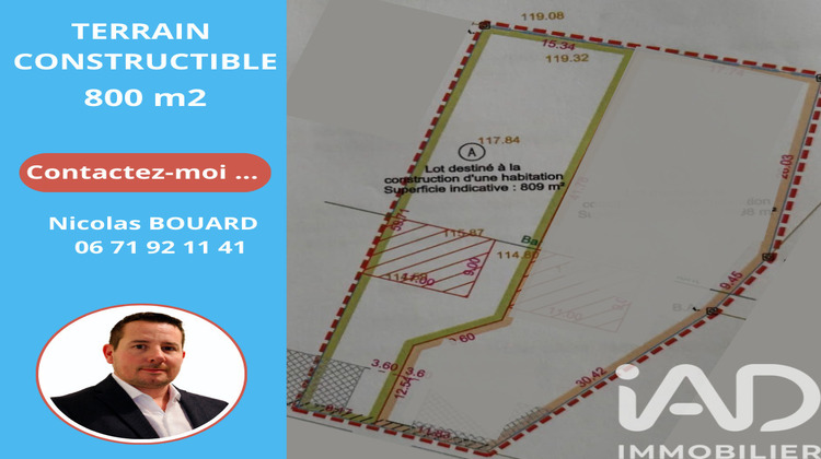 Ma-Cabane - Vente Terrain Chailly-en-Brie, 809 m²