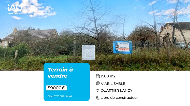 Ma-Cabane - Vente Terrain Châlette-sur-Loing, 1500 m²