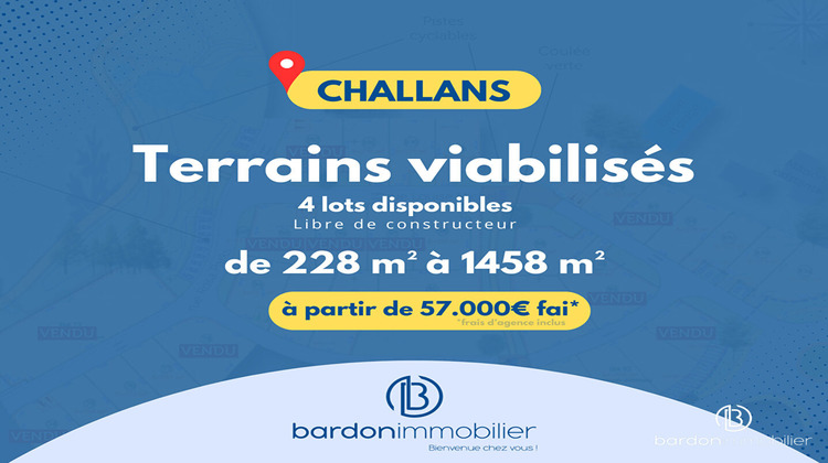 Ma-Cabane - Vente Terrain CHALLANS, 1213 m²