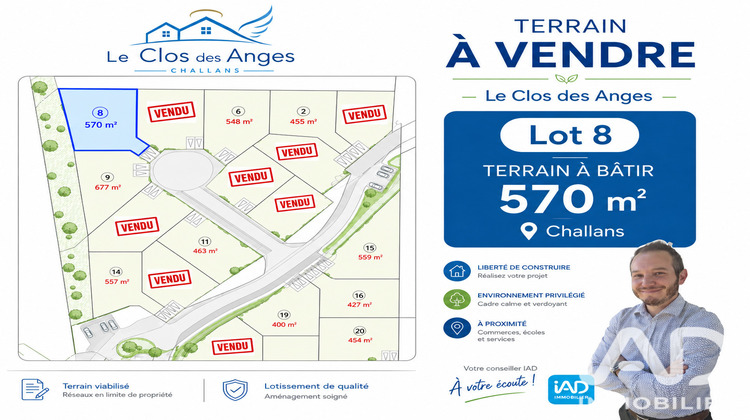 Ma-Cabane - Vente Terrain Challans, 710 m²