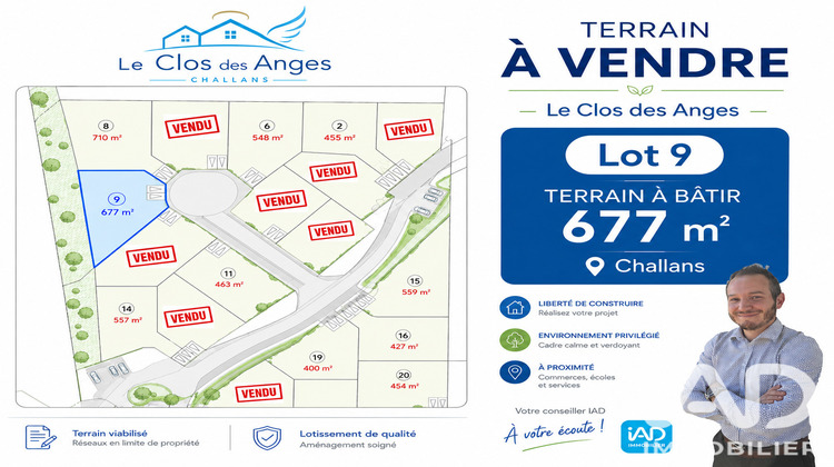 Ma-Cabane - Vente Terrain Challans, 677 m²