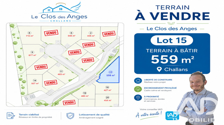 Ma-Cabane - Vente Terrain Challans, 559 m²