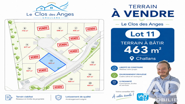 Ma-Cabane - Vente Terrain Challans, 463 m²