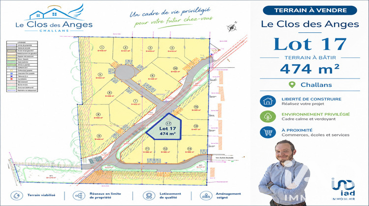 Ma-Cabane - Vente Terrain Challans, 474 m²