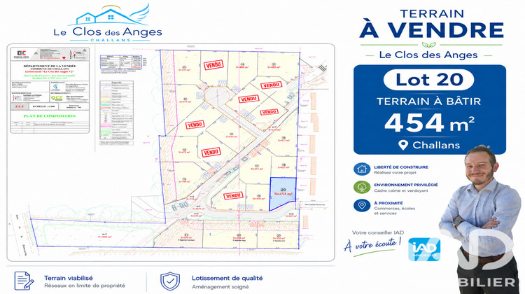 Ma-Cabane - Vente Terrain Challans, 454 m²