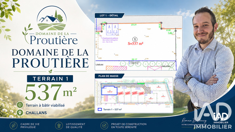 Ma-Cabane - Vente Terrain Challans, 537 m²