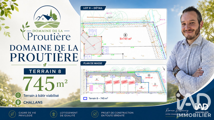 Ma-Cabane - Vente Terrain Challans, 745 m²
