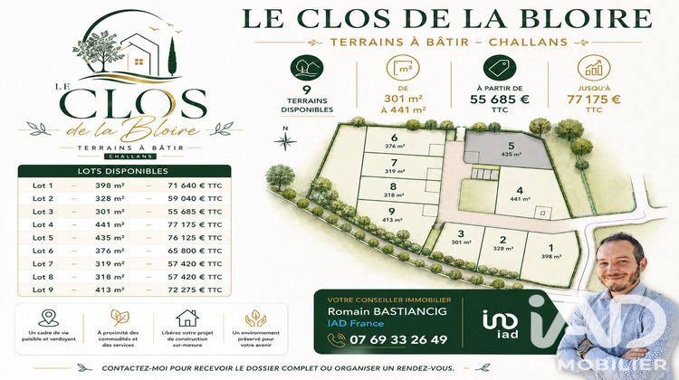 Ma-Cabane - Vente Terrain Challans, 435 m²