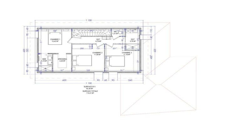 Ma-Cabane - Vente Terrain CHAMAGNIEU, 1146 m²