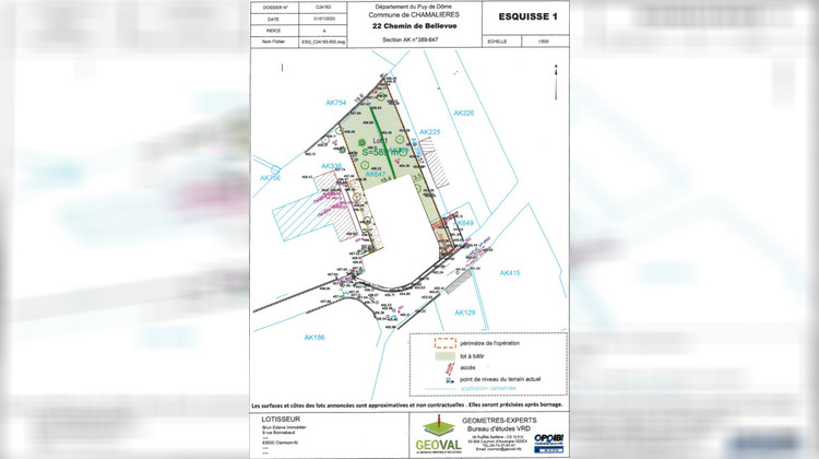 Ma-Cabane - Vente Terrain Chamalières, 1164 m²