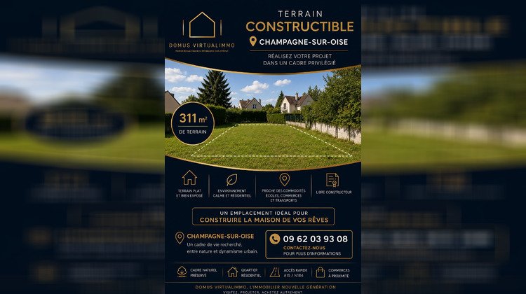 Ma-Cabane - Vente Terrain Champagne-sur-Oise, 311 m²