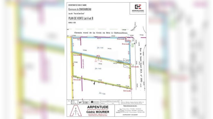 Ma-Cabane - Vente Terrain Châteaubleau, 999 m²