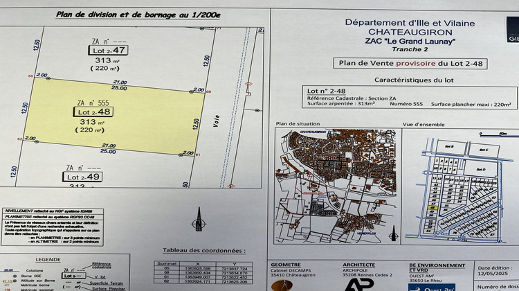 Ma-Cabane - Vente Terrain Châteaugiron, 313 m²
