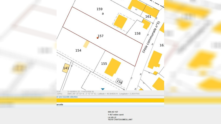 Ma-Cabane - Vente Terrain CHATEAUMEILLANT, 1457 m²