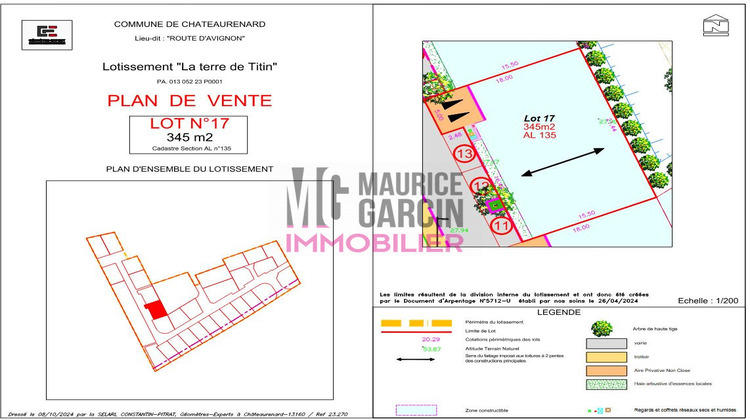 Ma-Cabane - Vente Terrain Châteaurenard, 345 m²