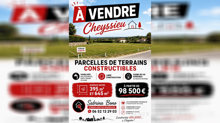 Ma-Cabane - Vente Terrain Cheyssieu, 400 m²