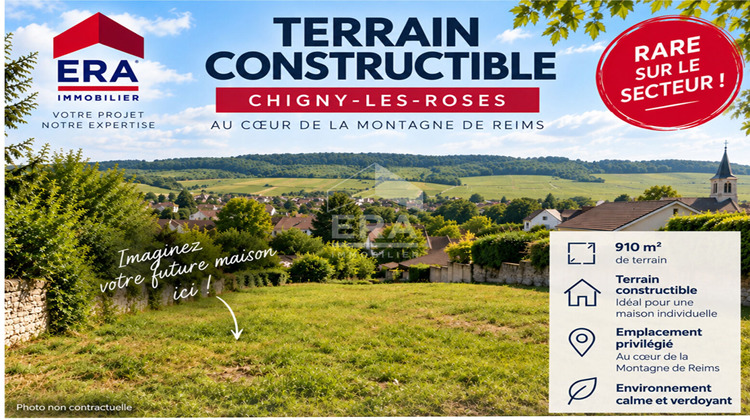 Ma-Cabane - Vente Terrain CHIGNY-LES-ROSES, 910 m²