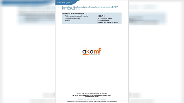 Ma-Cabane - Vente Terrain Cirey-sur-Vezouze, 4071 m²