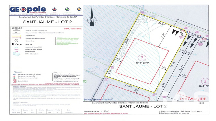Ma-Cabane - Vente Terrain Claira, 1133 m²