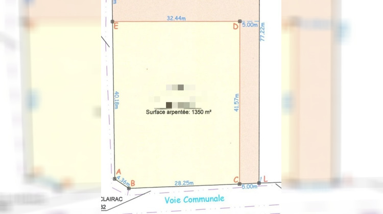 Ma-Cabane - Vente Terrain CLAIRAC, 1350 m²