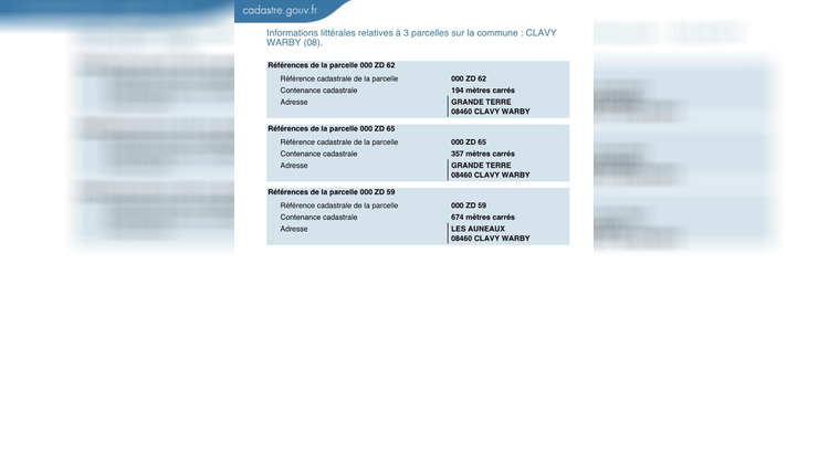 Ma-Cabane - Vente Terrain Clavy-Warby, 1225 m²