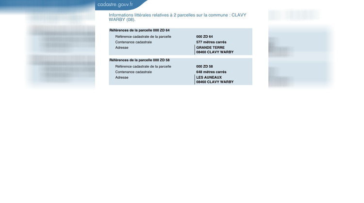 Ma-Cabane - Vente Terrain Clavy-Warby, 1225 m²