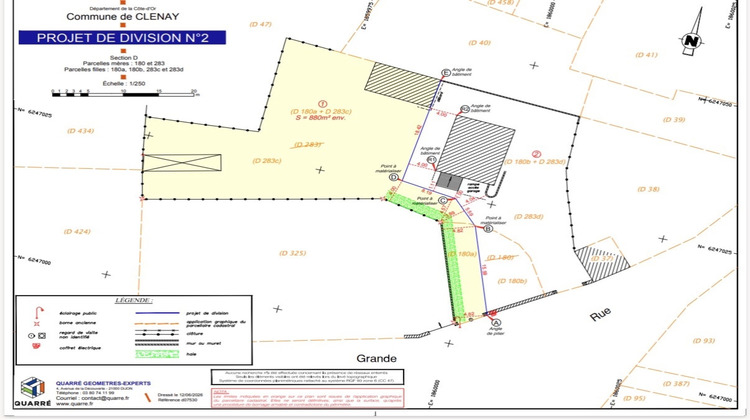 Ma-Cabane - Vente Terrain CLENAY, 880 m²