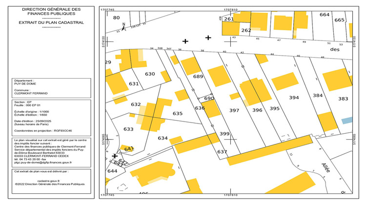 Ma-Cabane - Vente Terrain CLERMONT-FERRAND, 464 m²