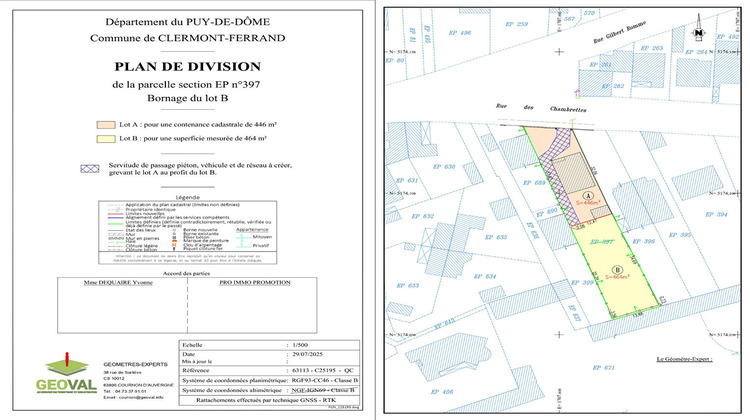 Ma-Cabane - Vente Terrain CLERMONT-FERRAND, 464 m²