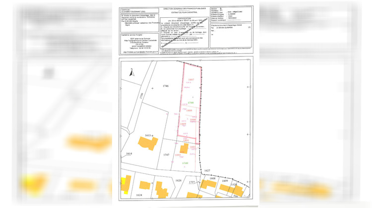 Ma-Cabane - Vente Terrain CLOHARS-FOUESNANT, 1844 m²