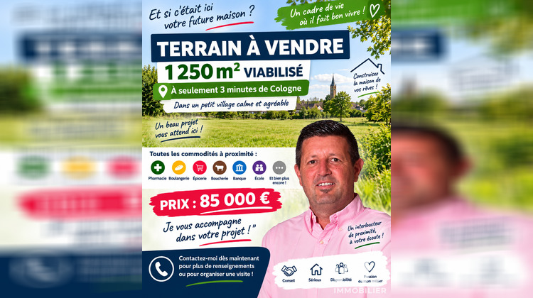 Ma-Cabane - Vente Terrain Cologne, 1250 m²