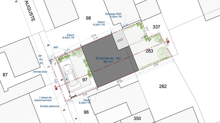Ma-Cabane - Vente Terrain COLOMBES, 164 m²