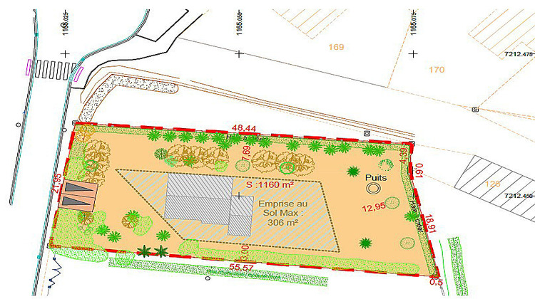 Ma-Cabane - Vente Terrain COMBRIT, 1160 m²