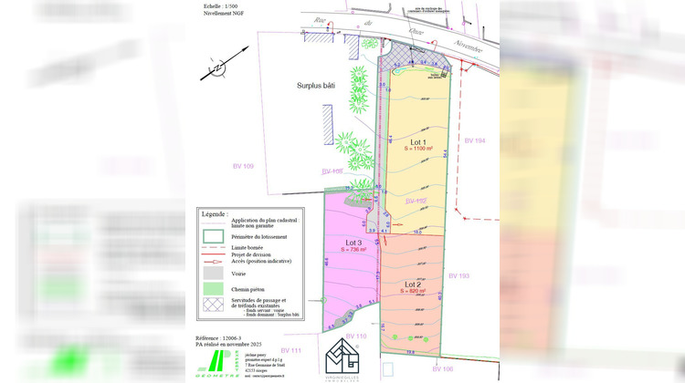 Ma-Cabane - Vente Terrain Commelle-Vernay, 736 m²