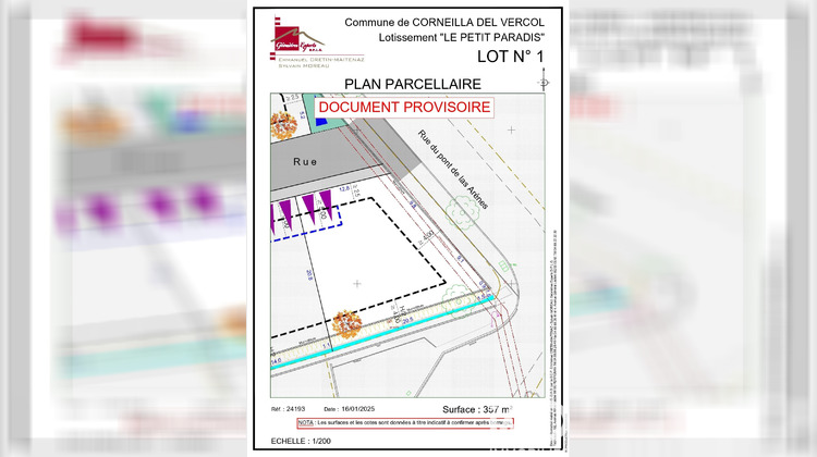 Ma-Cabane - Vente Terrain Corneilla-Del-Vercol, 357 m²