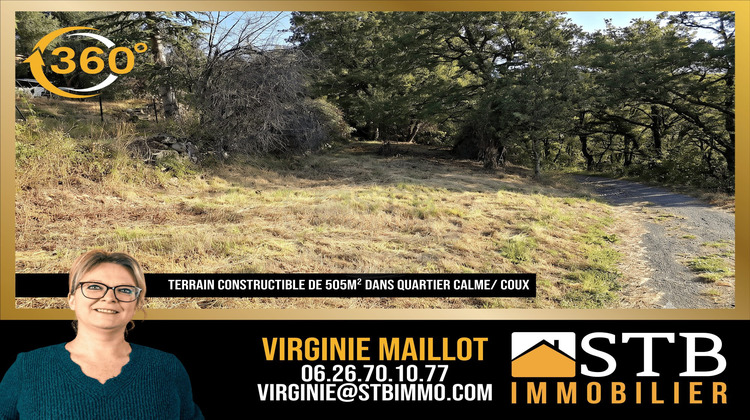 Ma-Cabane - Vente Terrain Coux, 505 m²