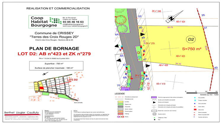 Ma-Cabane - Vente Terrain CRISSEY, 750 m²