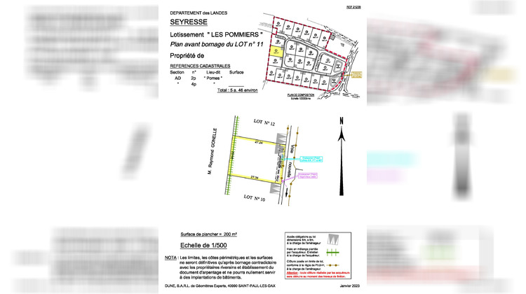 Ma-Cabane - Vente Terrain Dax, 546 m²