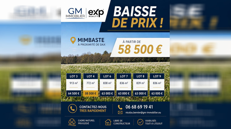 Ma-Cabane - Vente Terrain Dax, 913 m²