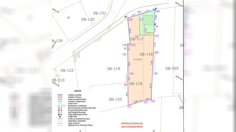Ma-Cabane - Vente Terrain DERNANCOURT, 1110 m²