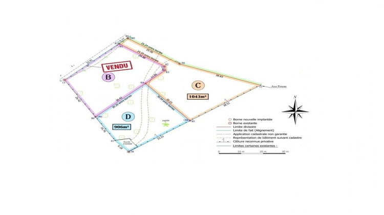 Ma-Cabane - Vente Terrain Dirac, 1043 m²