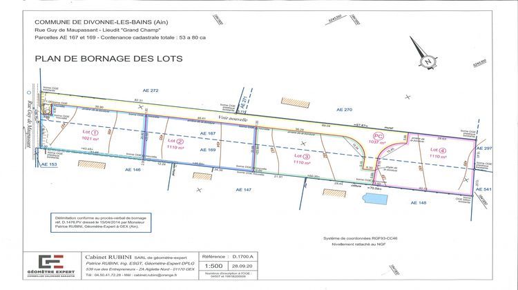 Ma-Cabane - Vente Terrain Divonne-les-Bains, 1021 m²