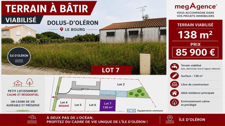 Ma-Cabane - Vente Terrain DOLUS D OLERON, 138 m²