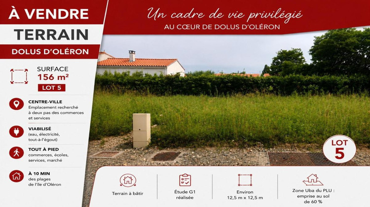 Ma-Cabane - Vente Terrain DOLUS D OLERON, 156 m²